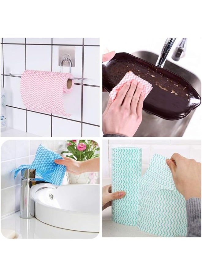 Multi Purpose Kitchen Towels for Oil and Grease Absorption, 50 Pieces in Multi Color, Suitable for Daily Cleaning Drying and Food Preparation - Image 2